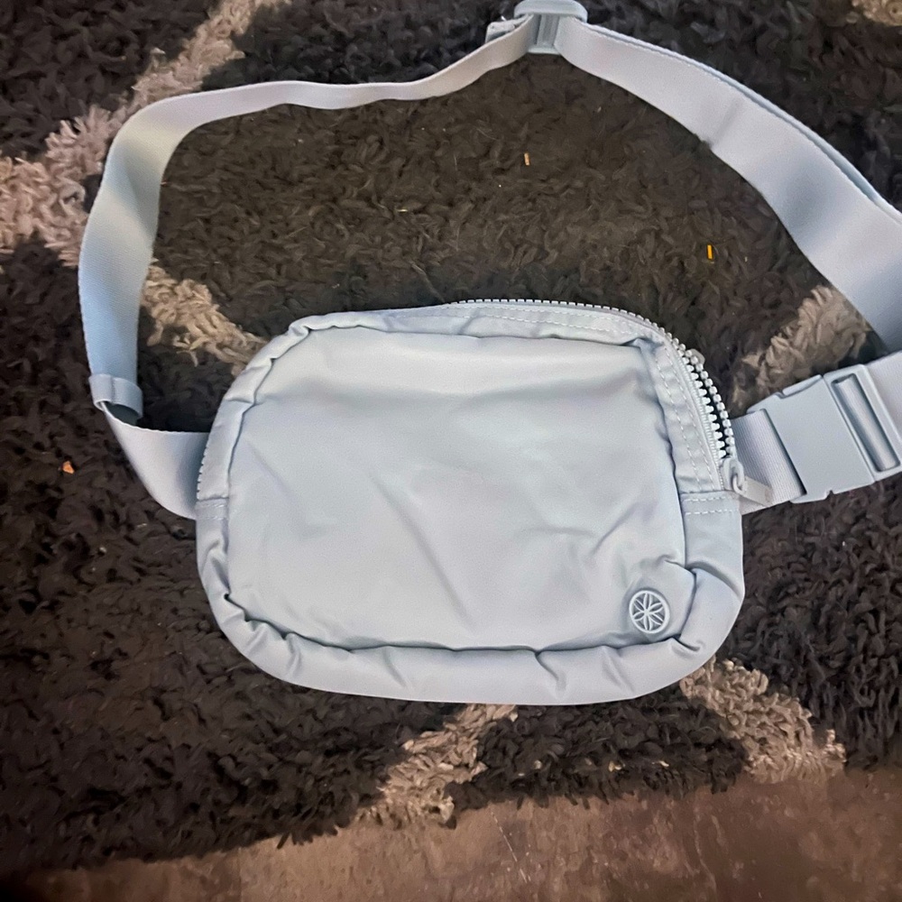 Light blue belt bag